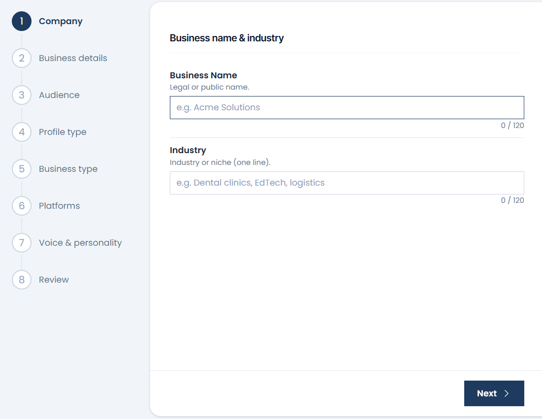 Separate brand workspaces for each agency client