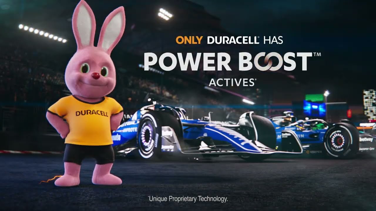 Duracell ad with bold visual metaphor and minimal on-image text